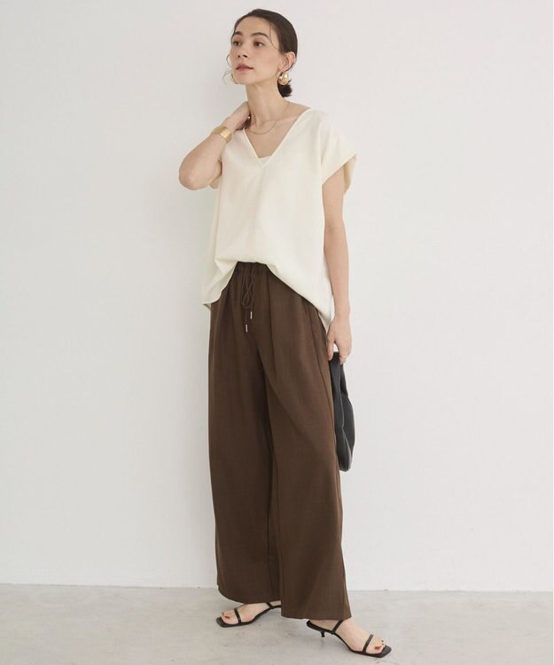 WEGO 【ANGIE VINTAGE】クロシェレースセットワンピース ホワイトアイボリー