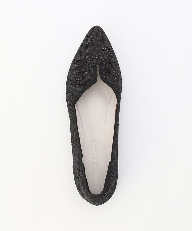 steppi ポインテッド レース パンプス ブラック