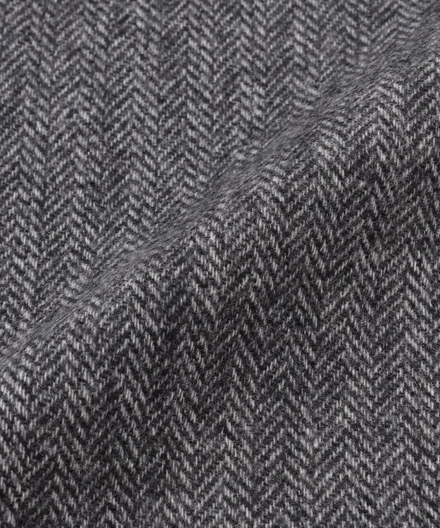 J.PRESS MEN リバーシブル カシミヤマフラー ライトグレー系1