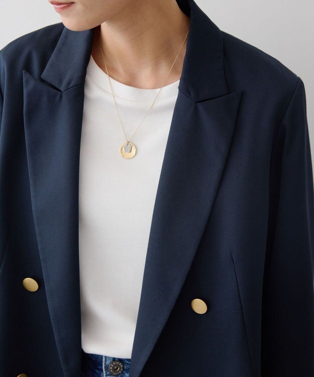 AMERICAN HOLIC Ｗボタンテーラードジャケット Navy