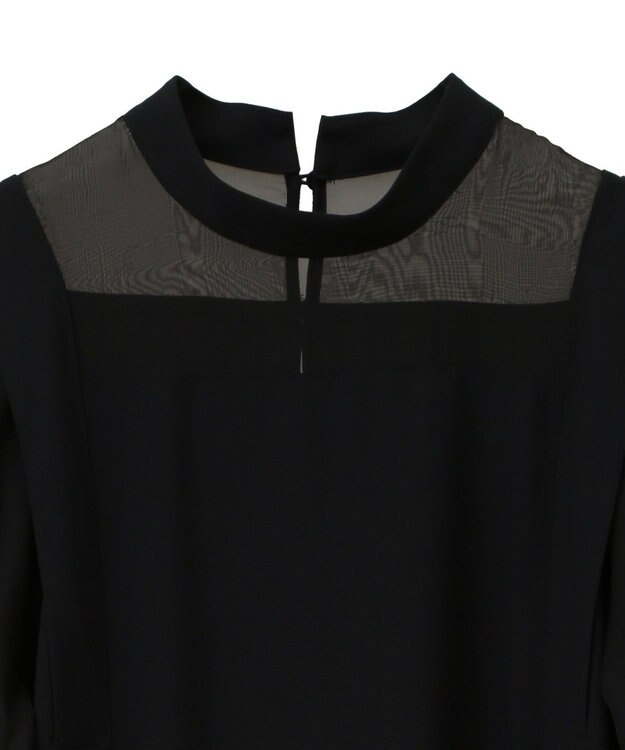 CRAFT STANDARD BOUTIQUE シアー切替えワンピース Black