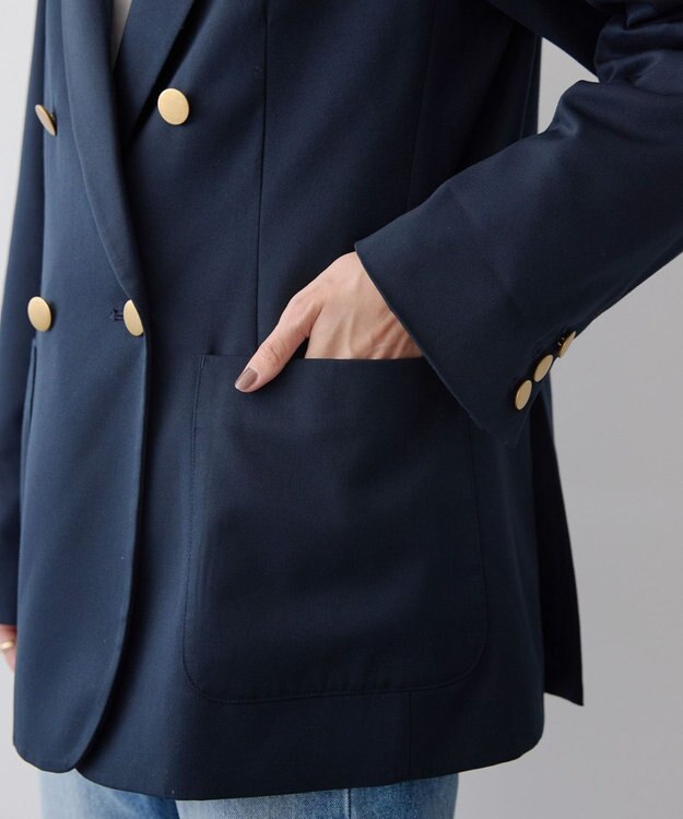 AMERICAN HOLIC Ｗボタンテーラードジャケット Navy