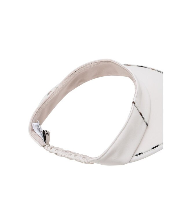 DAKS DAKS GOLF チェックサンバイザー パーチメント