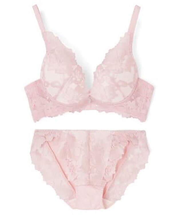 San-ai Resort（三愛水着楽園） 【SALE】【northerly bra フィットシリーズ 谷間美人】谷間美人ブラセット ピンク