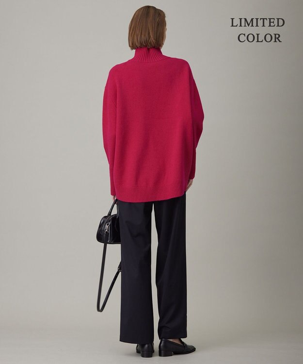 ICB 【新色追加・WEB限定カラーあり】 ソフトカシミヤミックス ハイネックニット オールドローズ系［WEB限定］