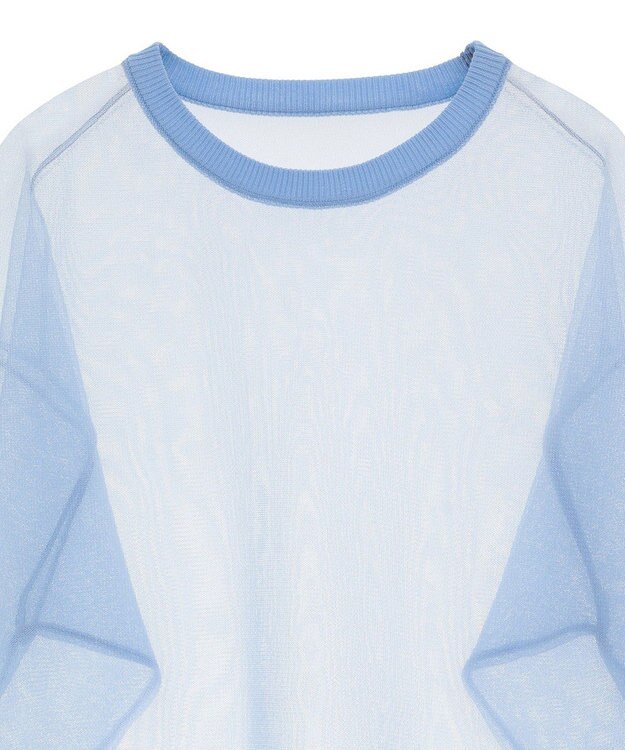 earth music&ecology シアールーズニットプルオーバー Light Blue