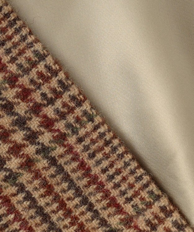 J.PRESS MEN 【KING SIZE】【JAPAN TWEED with REAL SHETLAND】ガンクラブチェック バルカラーコート ブラウン系4