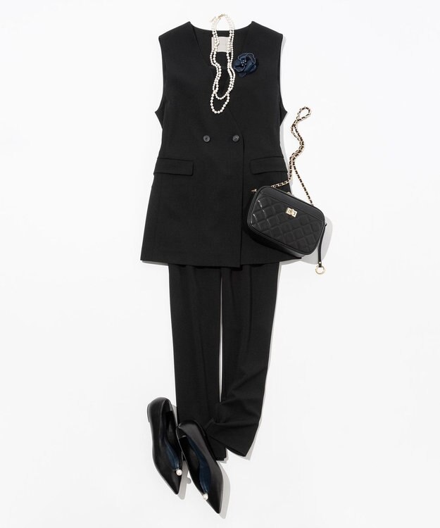 23区 【ご好評につき追加】2WAY パール ロング ネックレス ホワイト系