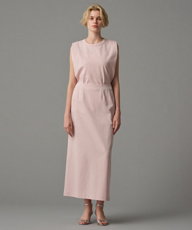 uncrave 【接触冷感・UVカット】ダブルフェイスジャージー スカート（uncrave STANDARD） ピンク