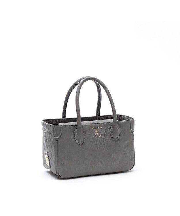 A.D.M.J. 【牛革】ミニトートバッグ　（Dカン付き） オイスターグレー