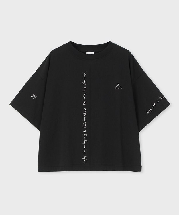 Paul Smith ハンドドローイング刺繍 半袖Tシャツ ブラック