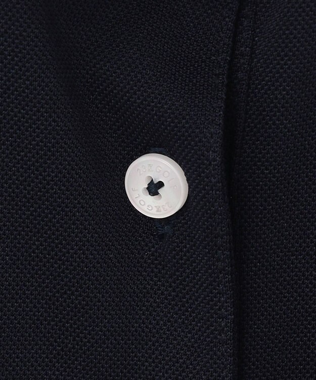 23区GOLF 【WOMEN】【吸水速乾】カノコ ボーダー半そで ポロシャツ ネイビー系