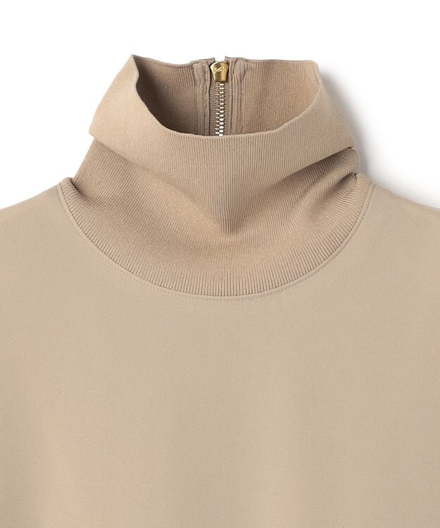 BEIGE， FLEUR / ドレープニット ネックドレス Beige