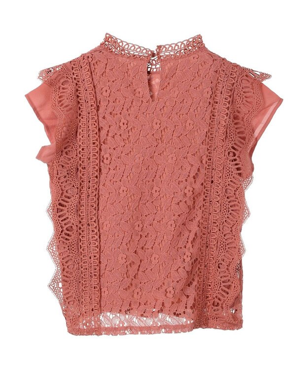 Green Parks ・Ｐｅｔｉｔ　Ｆｌｅｕｒ　フレンチレーシ－ブラウス Pink