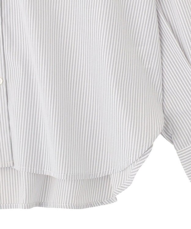 AMERICAN HOLIC 【イージーケア】ストライプVネックシャツ Off White