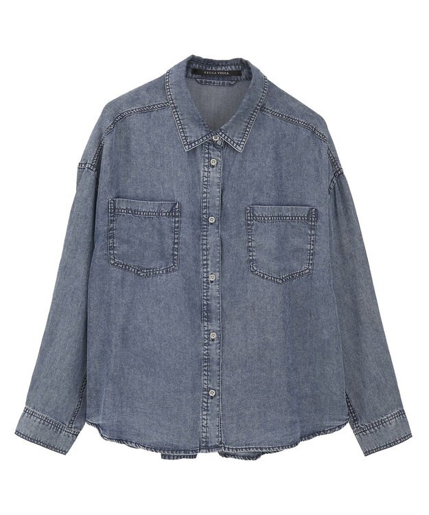 YECCA VECCA バイオ加工ヴィンテージデニムシャツ Indigo