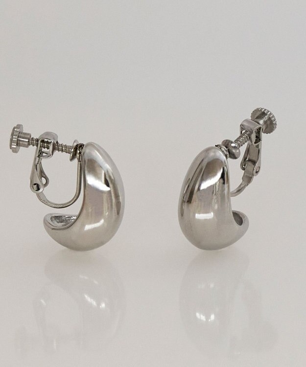 Phoebe 【金属アレルギー対応】プランプフープイヤリング　シルバー/サージカルステンレス シルバー