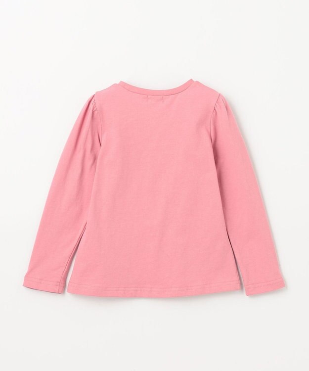 ANY KIDS ミラクルスパンコール 長袖 Tシャツ ピンク×チェリー