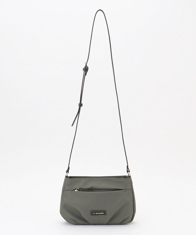 LA BAGAGERIE ポリエステルキャンバス　タックポシェット グレー