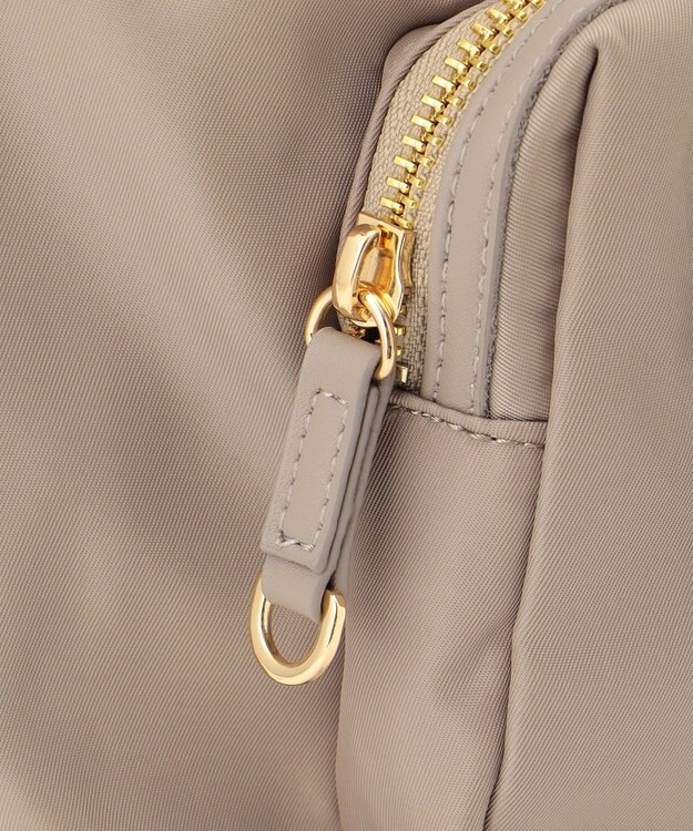 23区 【撥水加工/Oggi3月号掲載】ナイロン ショルダーバッグ ベージュ系