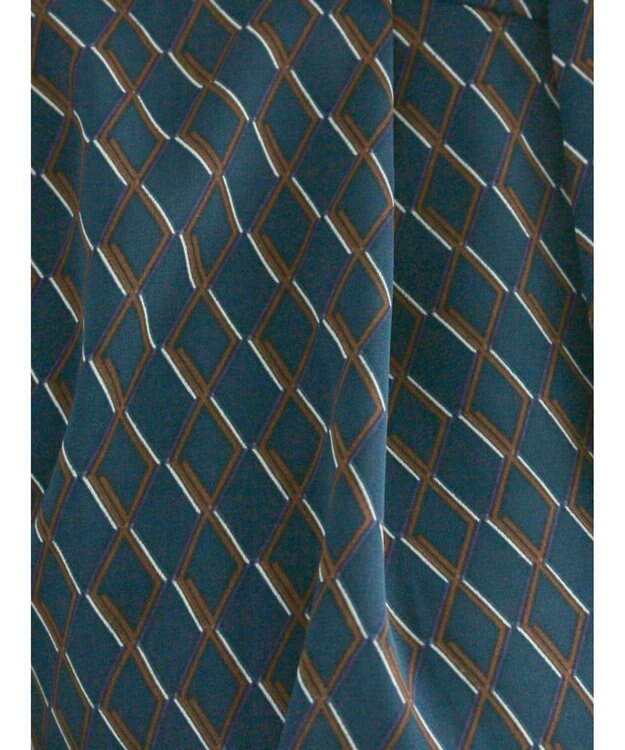 Te chichi パターンアソートボウタイブラウス グリーン