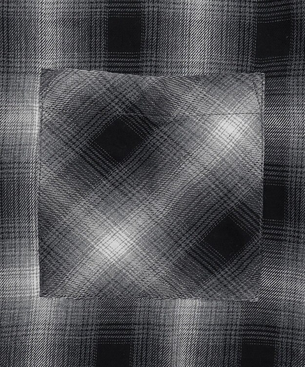 WEGO ショートチェックシャツ（S） ブラック