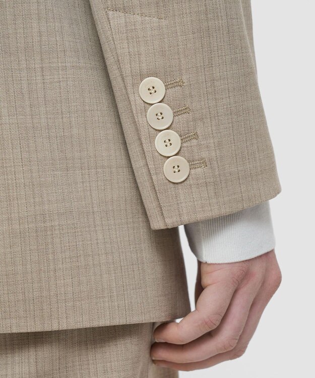 JOSEPH メランジストライプ　ジャケット Affogato