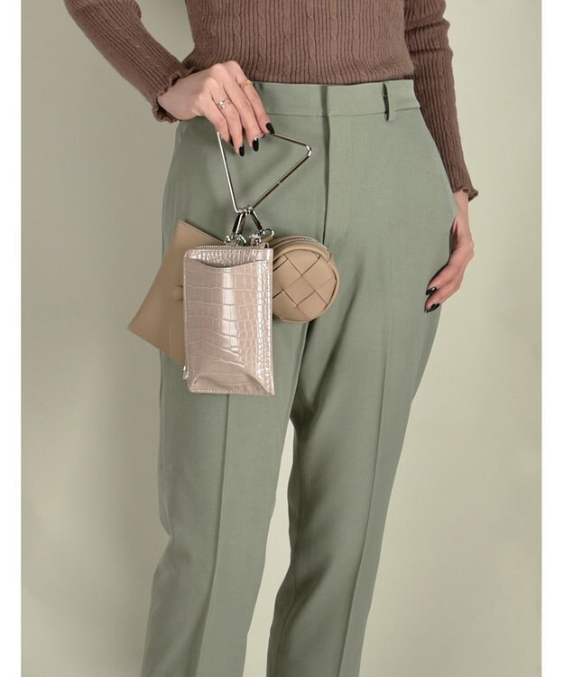 LA BAGAGERIE 【MONICA】トライアングルマルチショルダーバッグ キャメル