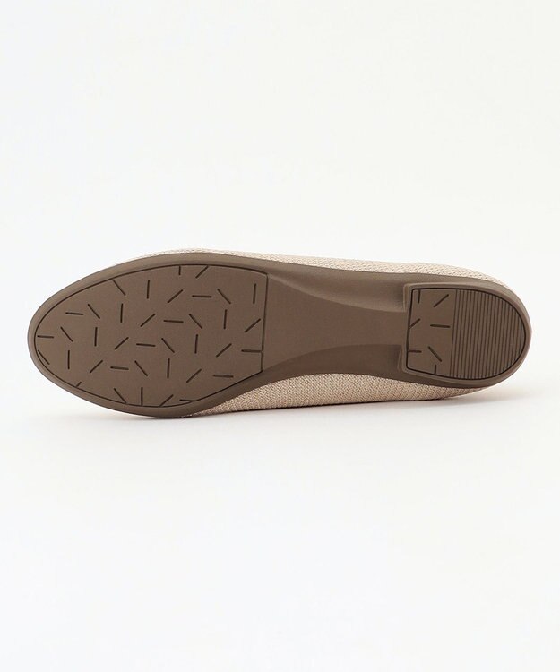 steppi 【洗える/撥水】ラウンド バレエ パンプス ゴールド