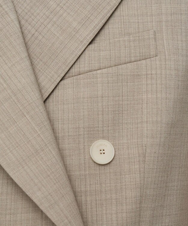 JOSEPH メランジストライプ　ジャケット Affogato