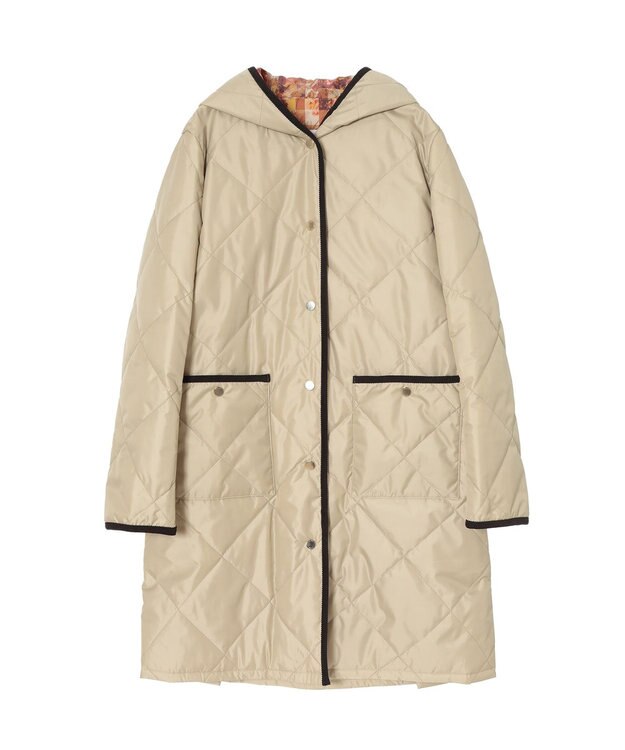 DAKS リバティプリントキルティングコートブルゾン ベージュ