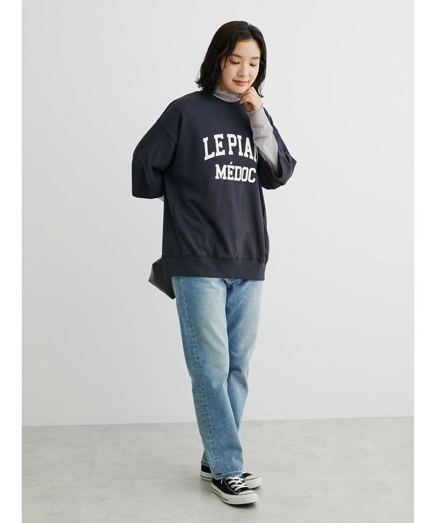 Green Parks ミニ裏毛ロゴトレＴｅｅ Dark Gray