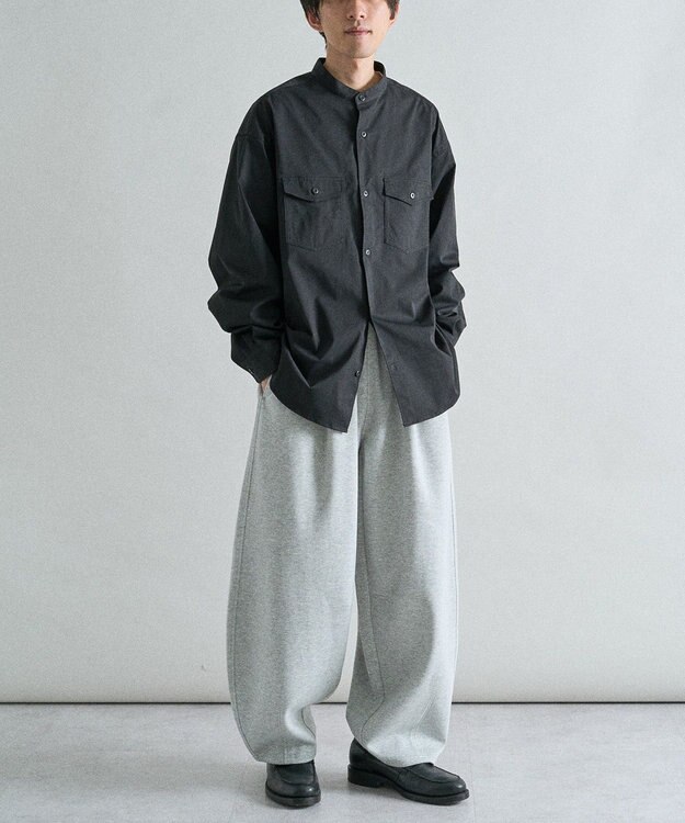 CRAFT STANDARD BOUTIQUE バンドカラーシャツ Black
