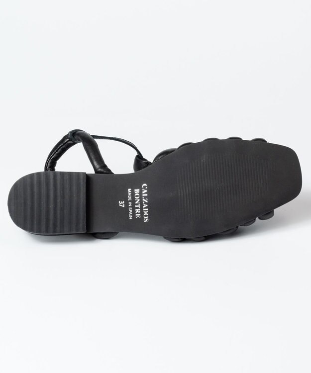 BONTRE 【BONTRE/ボントレ】グルカ風編み上げサンダル ブラック