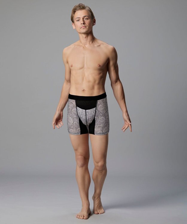 WACOAL MEN ボクサーパンツ 吸汗速乾(身生地部) ムレ軽減設計(フロント・バック) 前開き 下着 メンズ GT3061 /ブロス バイ ワコールメン グレー