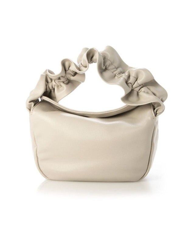 UNBILLION kakatoo フリルハンドルフラップショルダーバッグ アイボリー