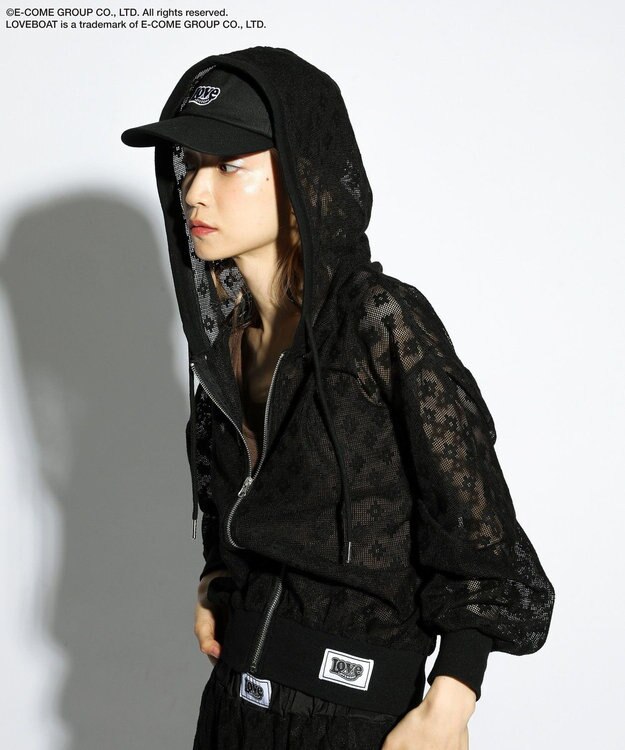 Green Parks ■ＬＯＶＥＢＯＡＴ　ロゴ刺繍ＣＡＰ Black