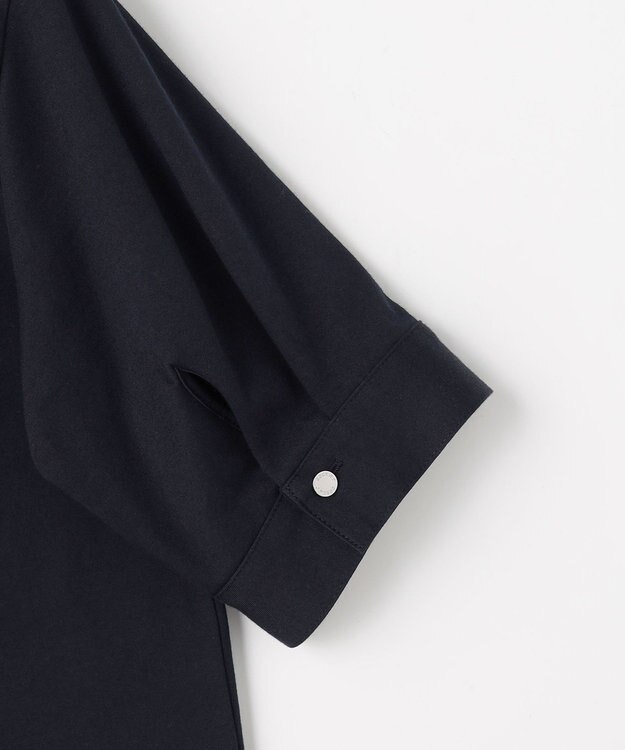 J.PRESS LADIES ドライコットン ポロ カットソー ネイビー系