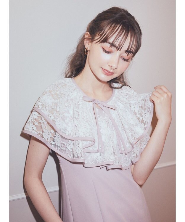 earth music&ecology ＳＥＴ２点レースボレロ＋キャミワンピース Pink