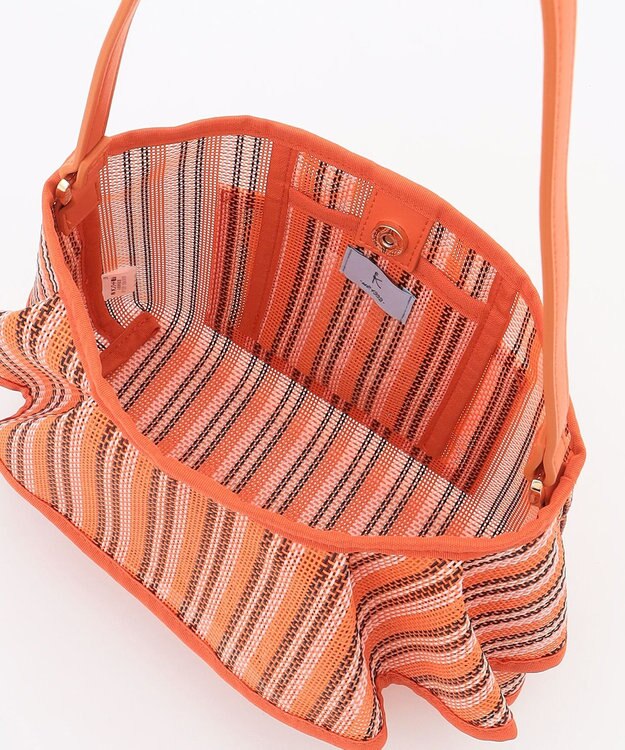 組曲 チュールラッフルバッグ オレンジ系5