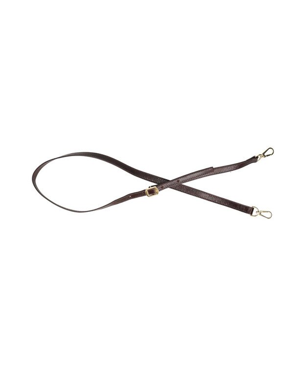 INTER-CHAUSSURES 【CHRISTIAN VILLA】ボックスシルエットレザーハンドバッグ ダークブラウン