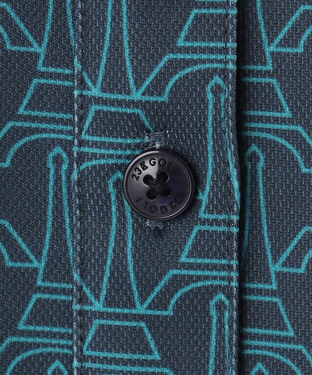 23区GOLF 【WOMEN】ＰＡＲＩＳ柄プリント 長袖シャツ ネイビー系5