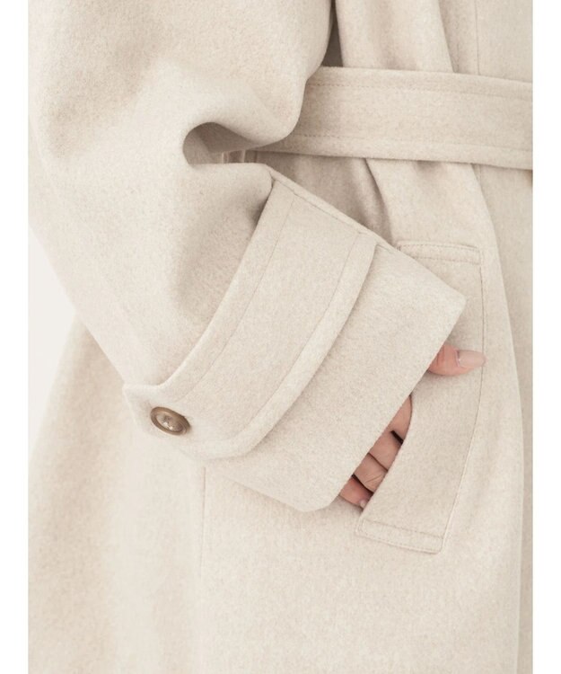 earth music&ecology ２ｗａｙカラーミドル丈コート Light Beige