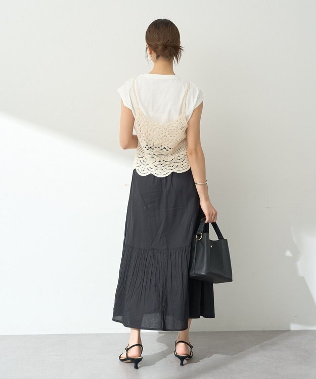 earth music&ecology クリンクルスカート Black