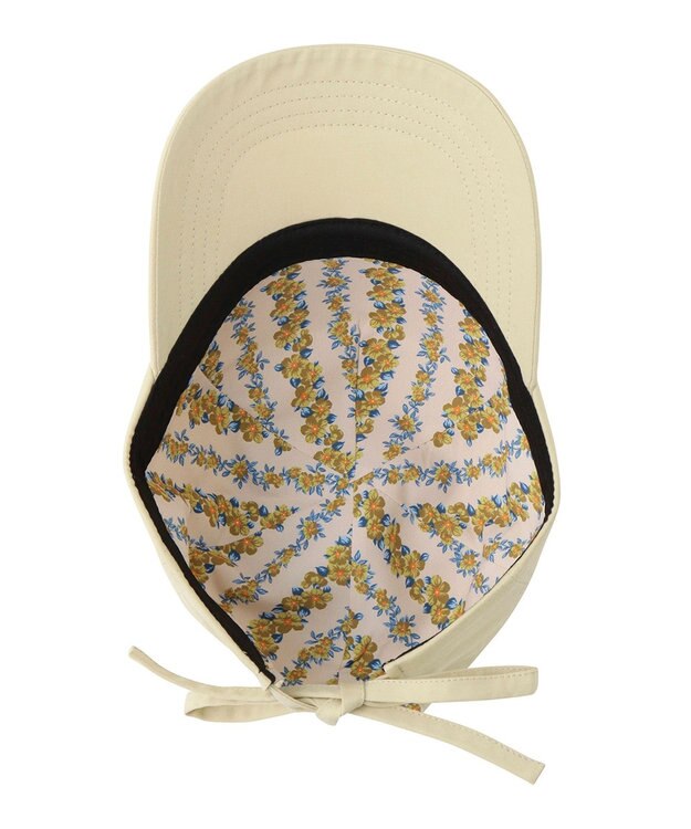 MOONBAT ポール & ジョー (PAUL & JOE ACCESSOIRES) ロゴ刺繍 リボン キャップ ベージュ