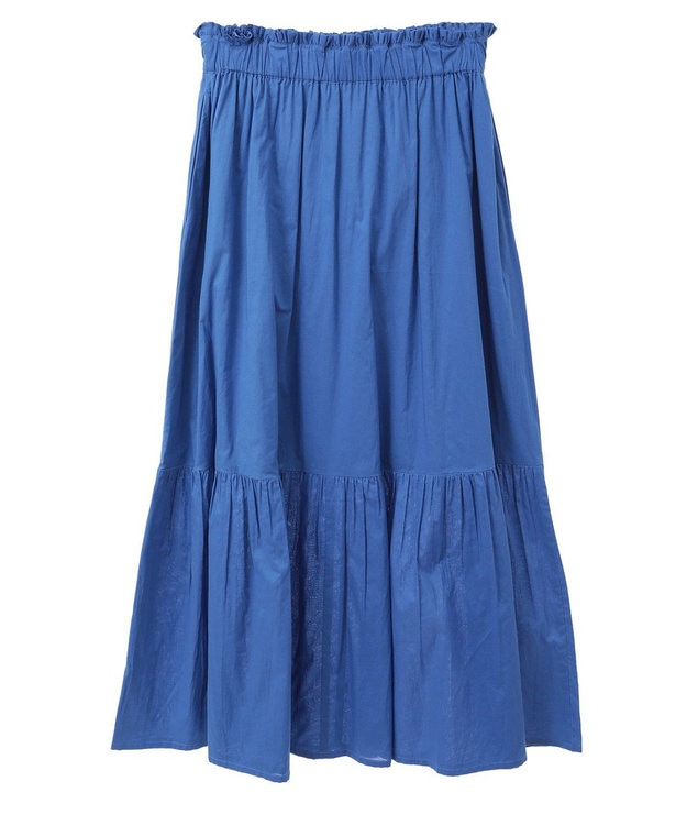 earth music&ecology クリンクルスカート Blue