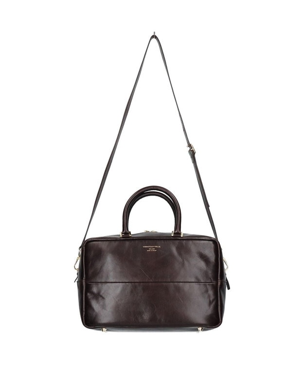 CHRISTIAN VILLA】ボックスシルエットレザーハンドバッグ / INTER