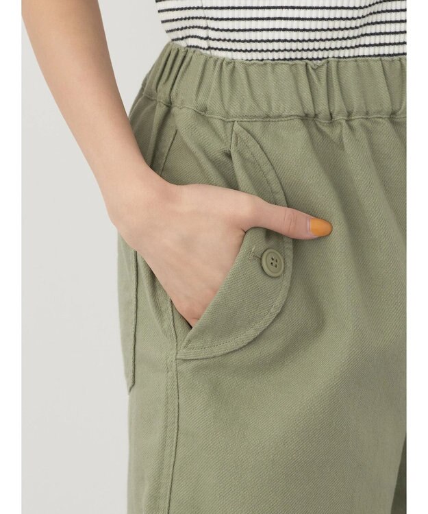 earth music&ecology ツイルバルーンパンツ Green