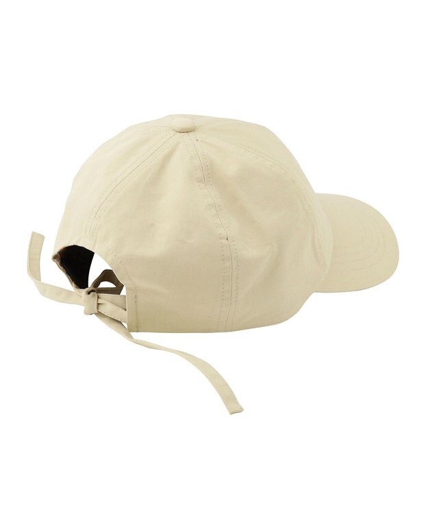 MOONBAT ポール & ジョー (PAUL & JOE ACCESSOIRES) ロゴ刺繍 リボン キャップ ベージュ