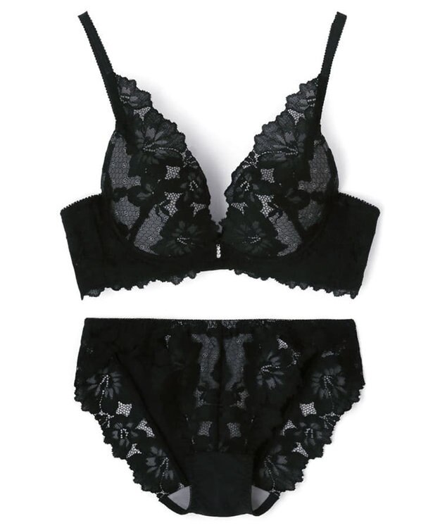 San-ai Resort（三愛水着楽園） 【SALE】【northerly bra フィットシリーズ 谷間美人】谷間美人ブラセット ブラック